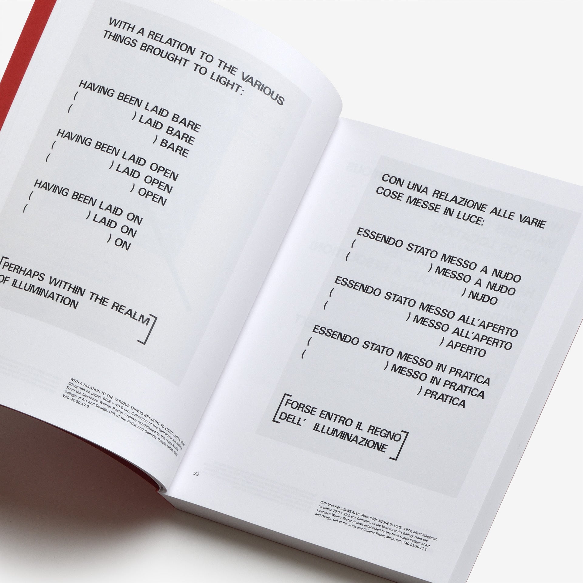 Of and About Posters: The Lawrence Weiner Poster Archive (1965-2021)