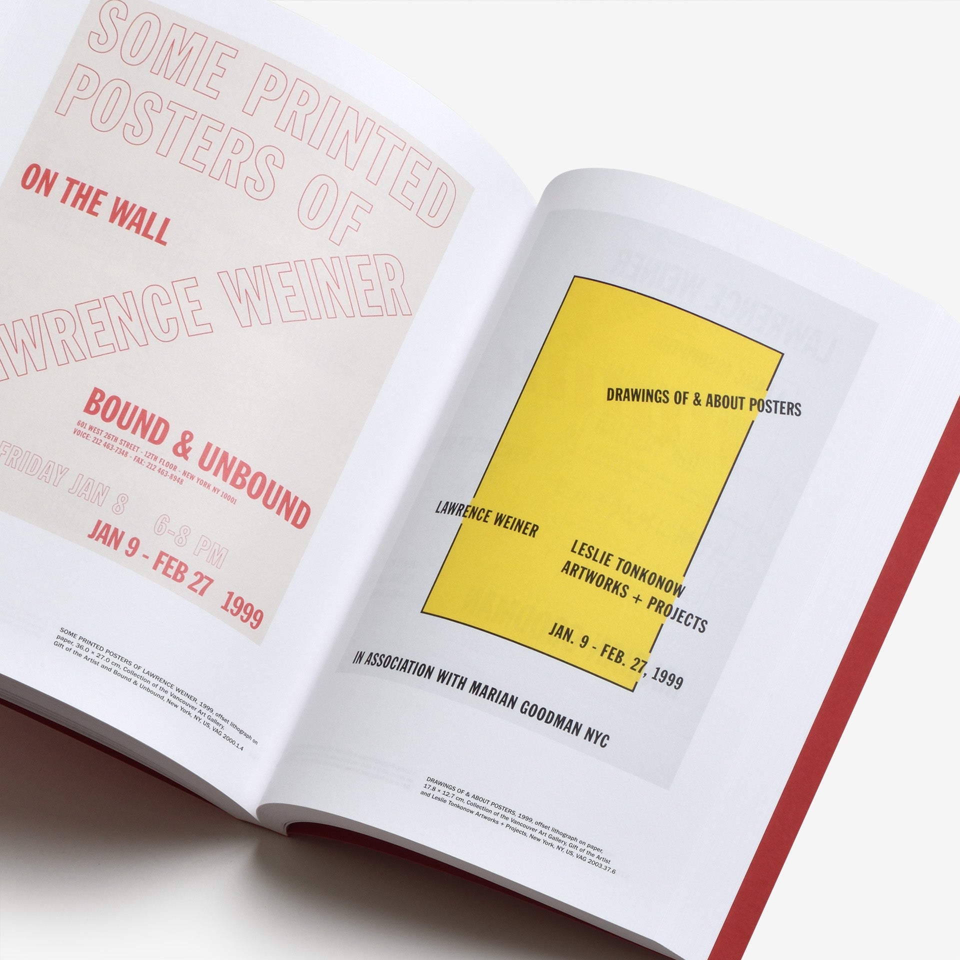 Of and About Posters: The Lawrence Weiner Poster Archive (1965-2021)