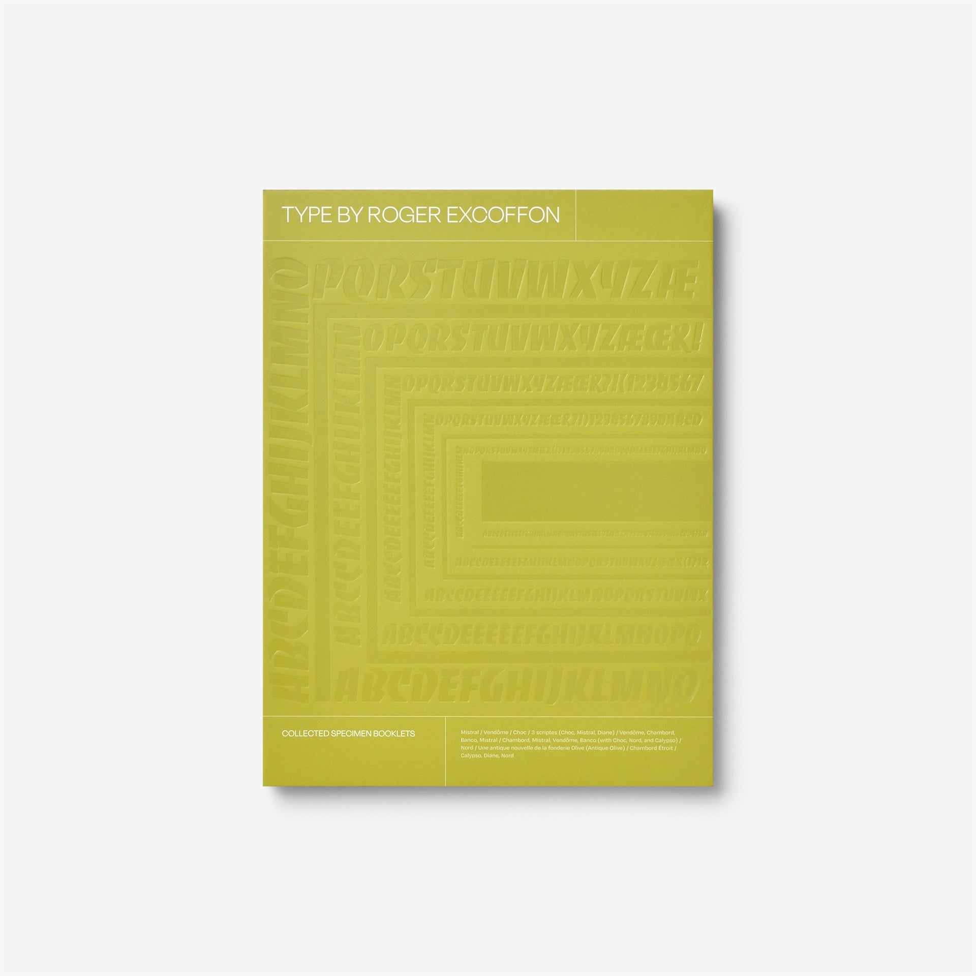 Type by Roger Excoffon: Collected Specimen Booklets