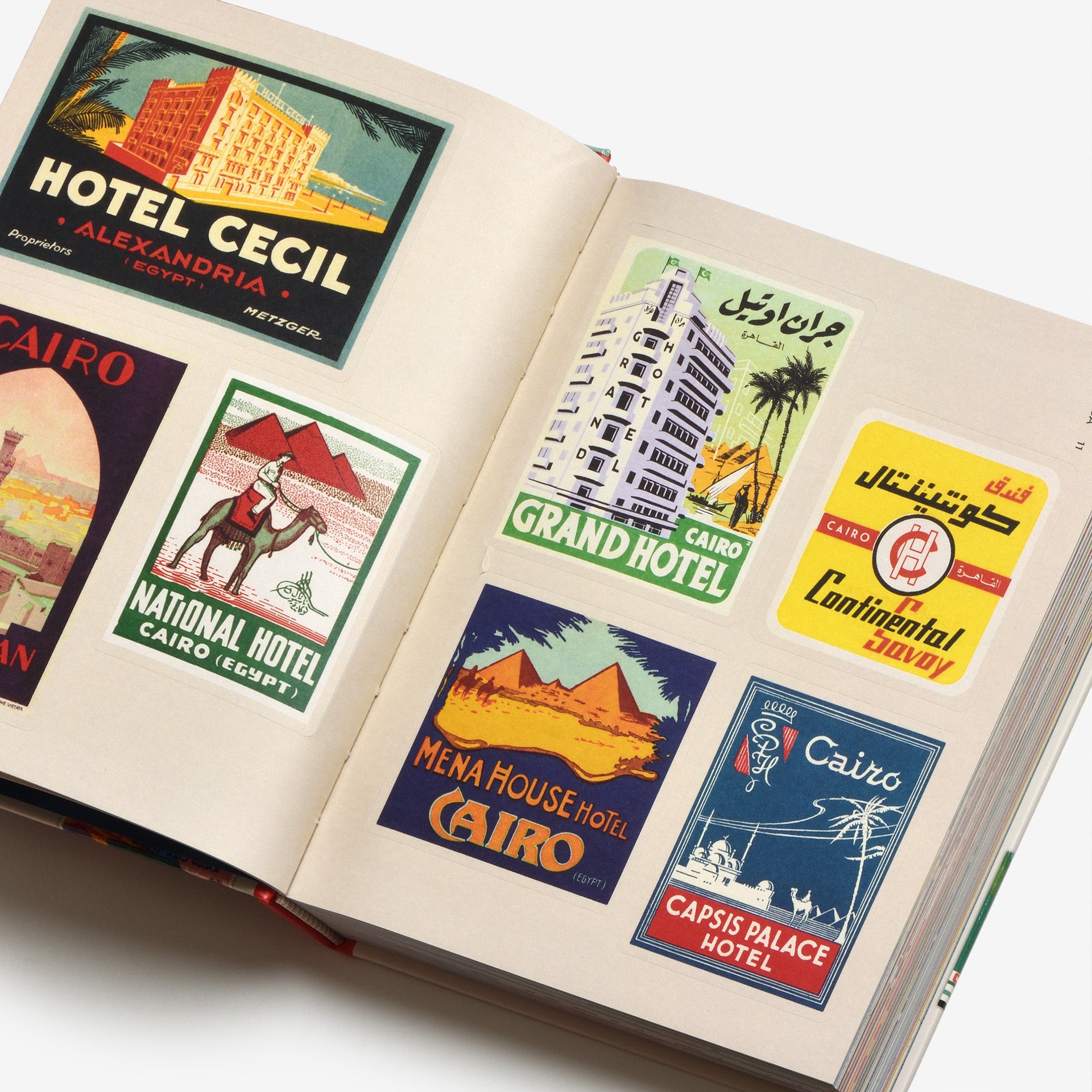 Hotel Retro: Vintage Luggage Labels from Tokyo to Buenos Aires (330 Travel Ephemera Stickers)