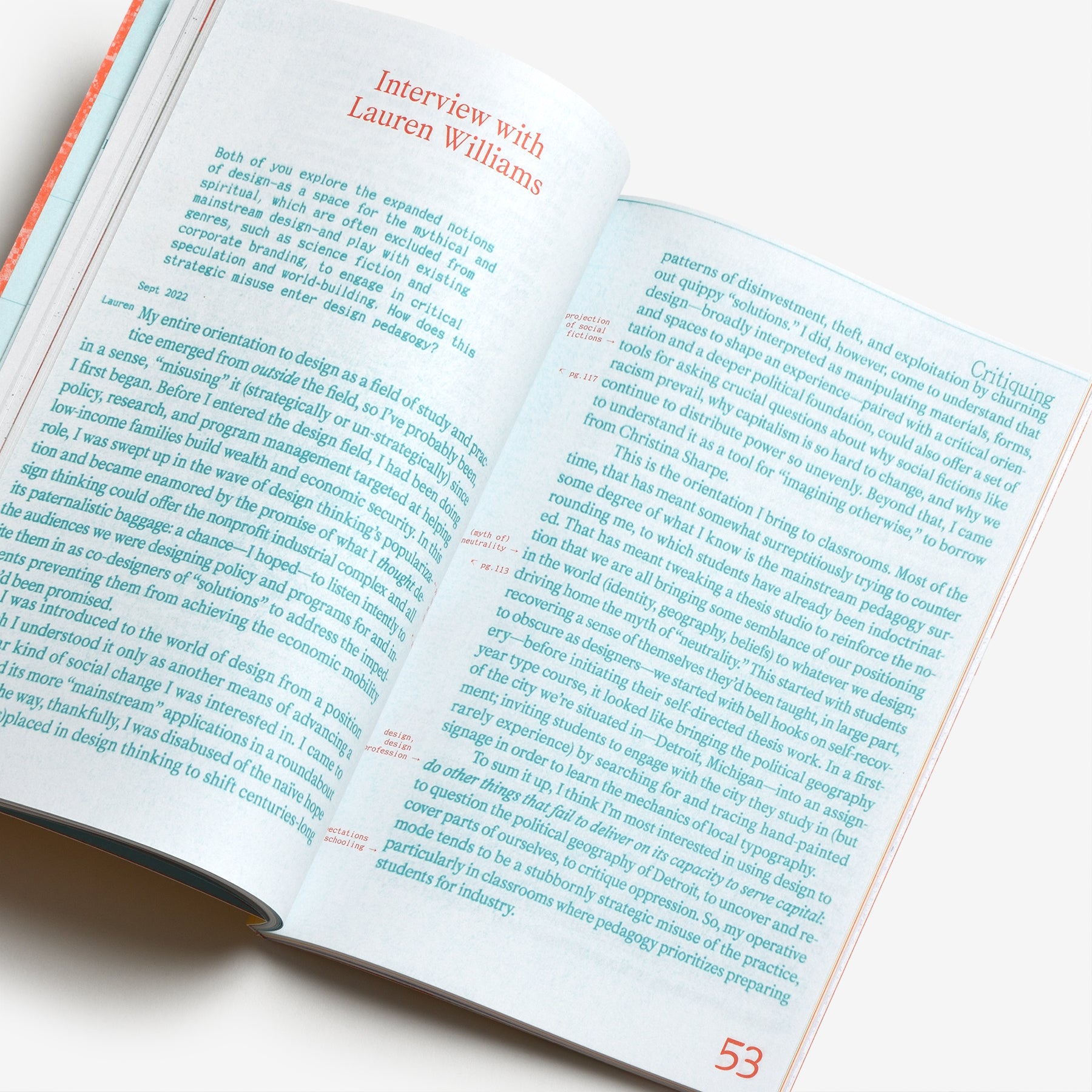 Through witnessing: Threading the critiquing, making, teaching of design