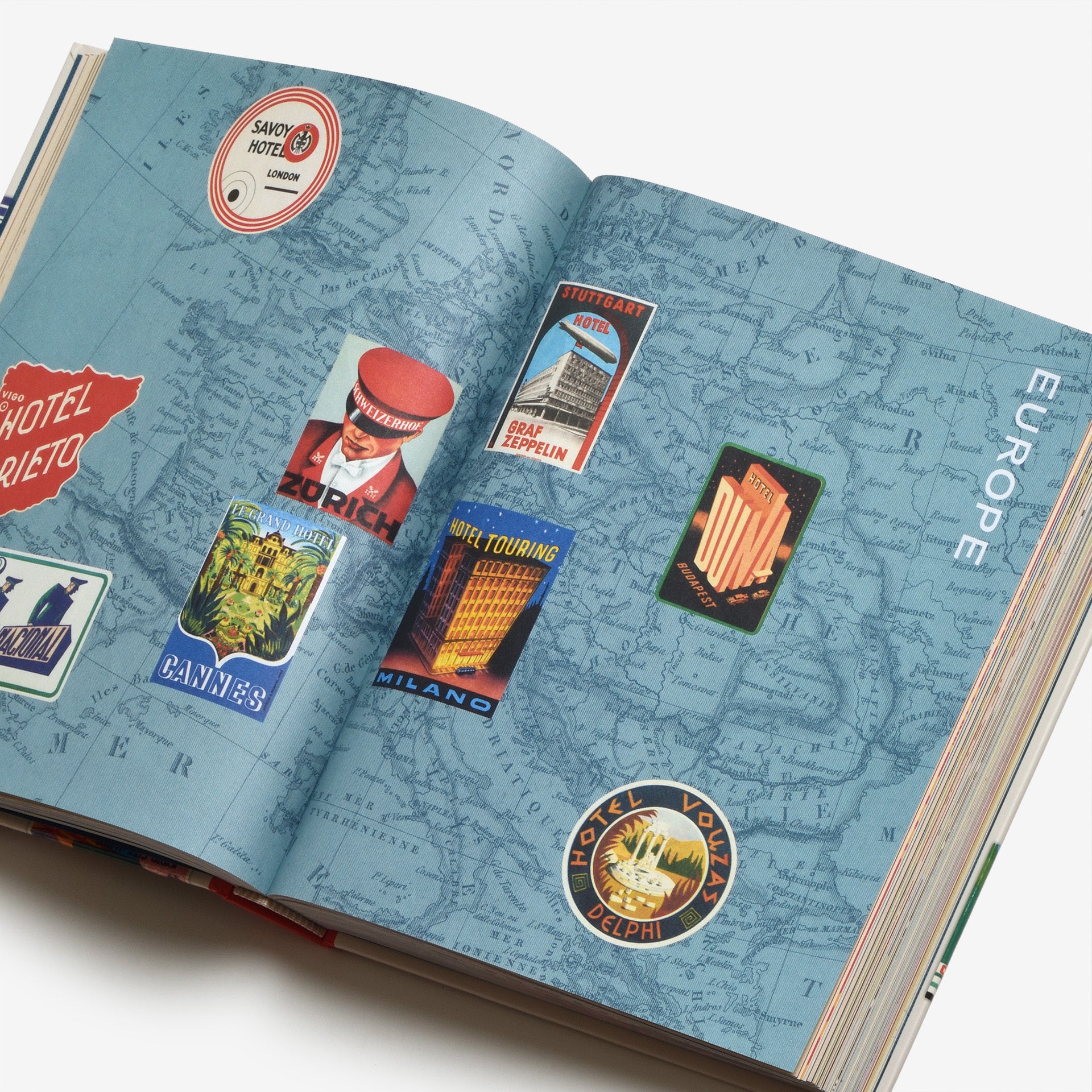 Hotel Retro: Vintage Luggage Labels from Tokyo to Buenos Aires (330 Travel Ephemera Stickers)