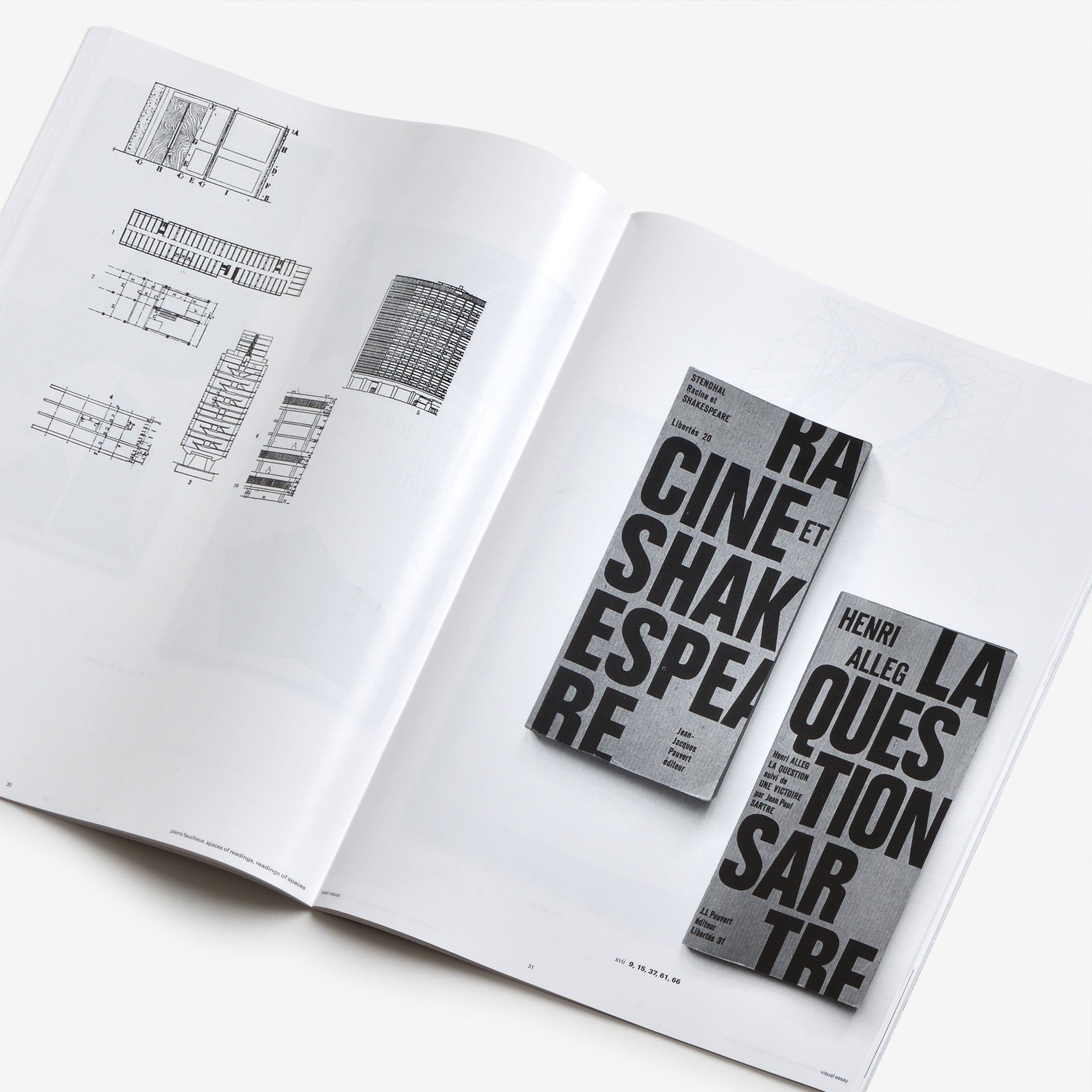 Pierre Faucheux, spaces of readings, readings of spaces