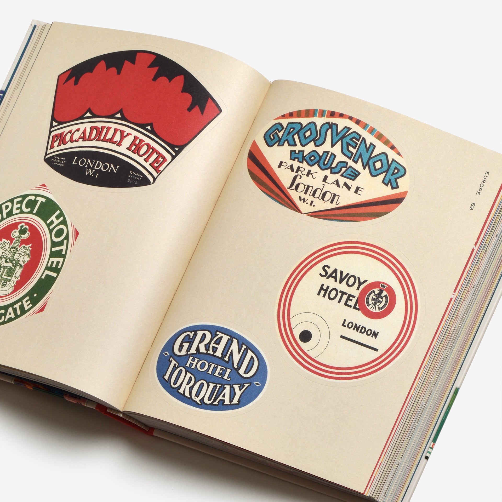 Hotel Retro: Vintage Luggage Labels from Tokyo to Buenos Aires (330 Travel Ephemera Stickers)