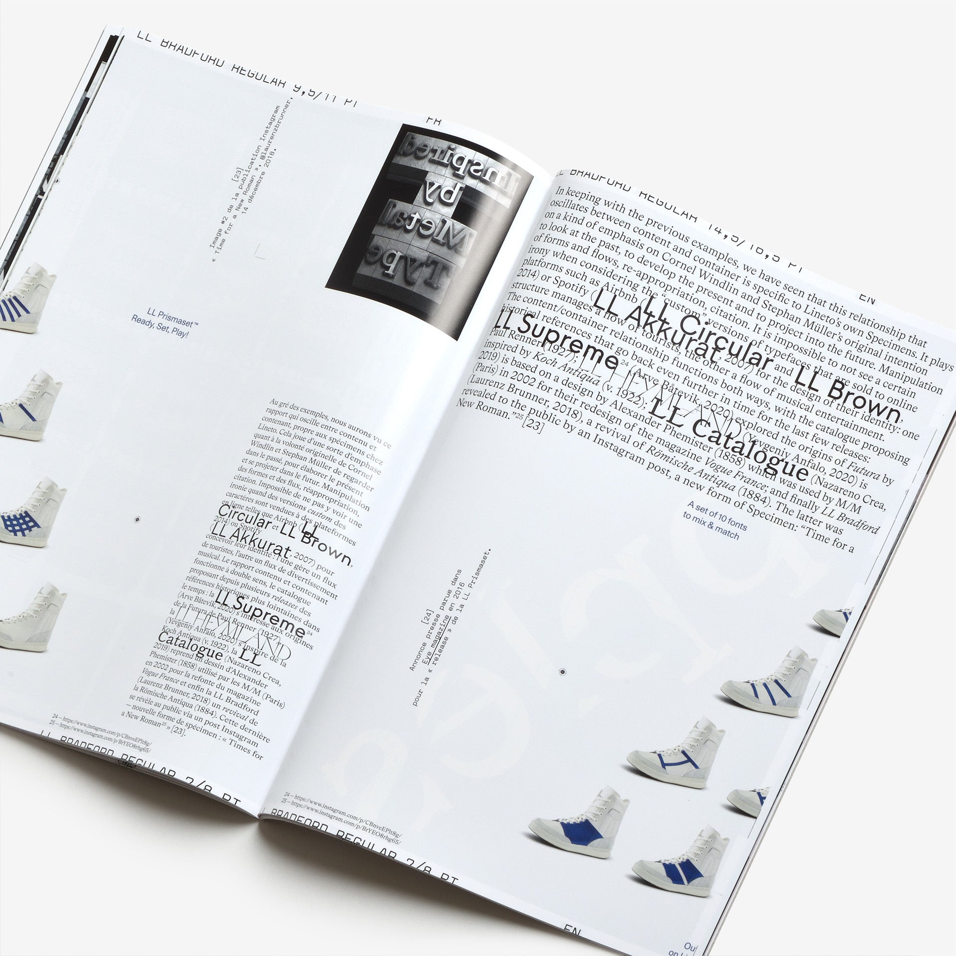 Revue Faire 30 bis — Types of types: the typographic specimen by Lineto